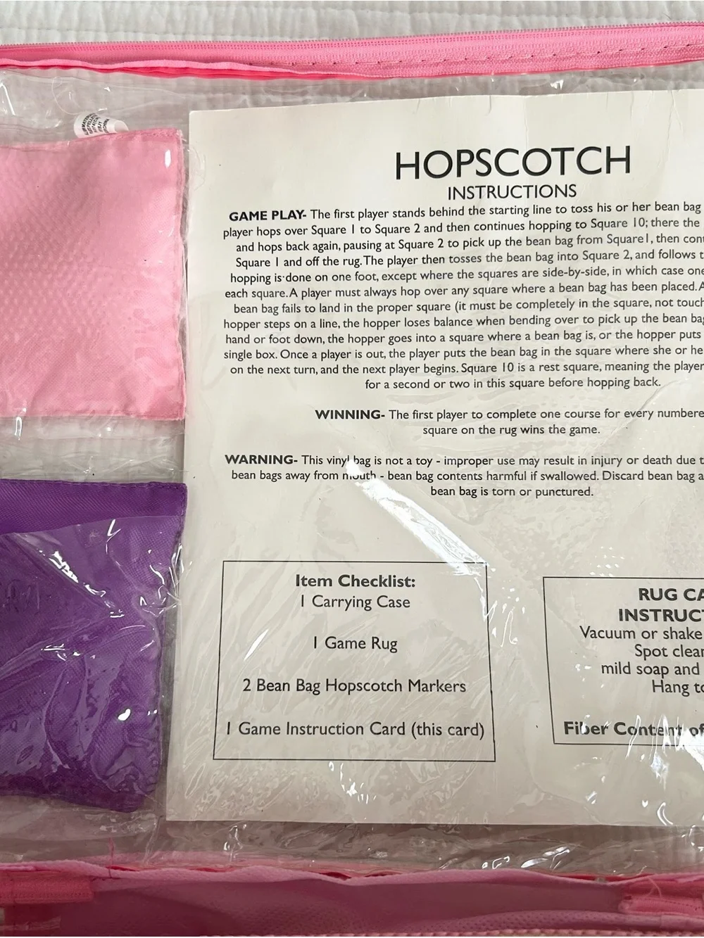 Circo Pink & Green Hopscotch Play Rug Game